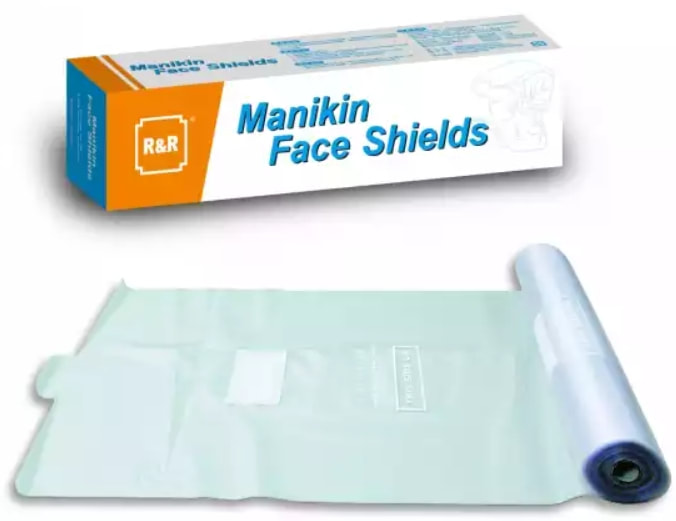 manikin face shields，Manikin面罩是一次性訓練產品/配件；人體模型面罩只能用於CPR人體模型的培訓目的。
