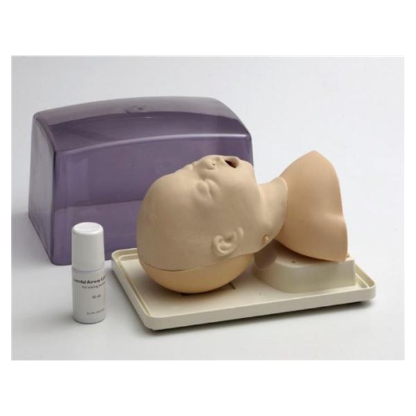 嬰兒氣道管理模型，250-00250， Laerdal Infant Airway Management Trainer，嬰兒氣道管理模型具有逼真的解剖構造，模擬 3 個月大的嬰兒，提供培訓基礎與進
階嬰兒氣道管理技巧。模型的皮膚使用獨家材料製造，展現逼真的嬰兒皮膚觸感。
